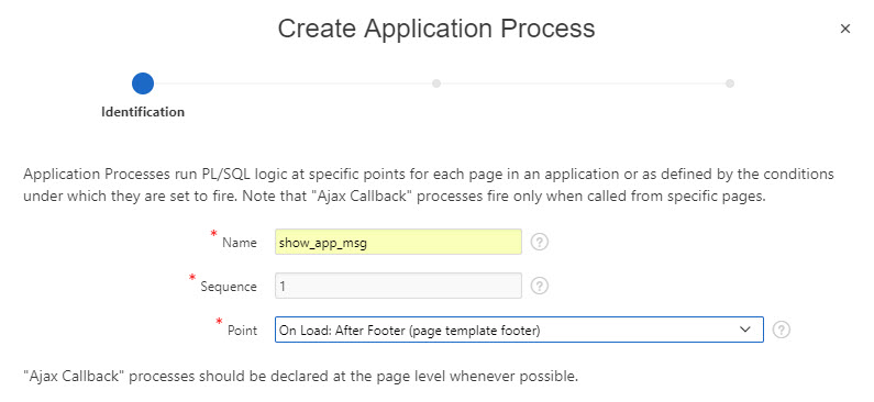 Create an application item